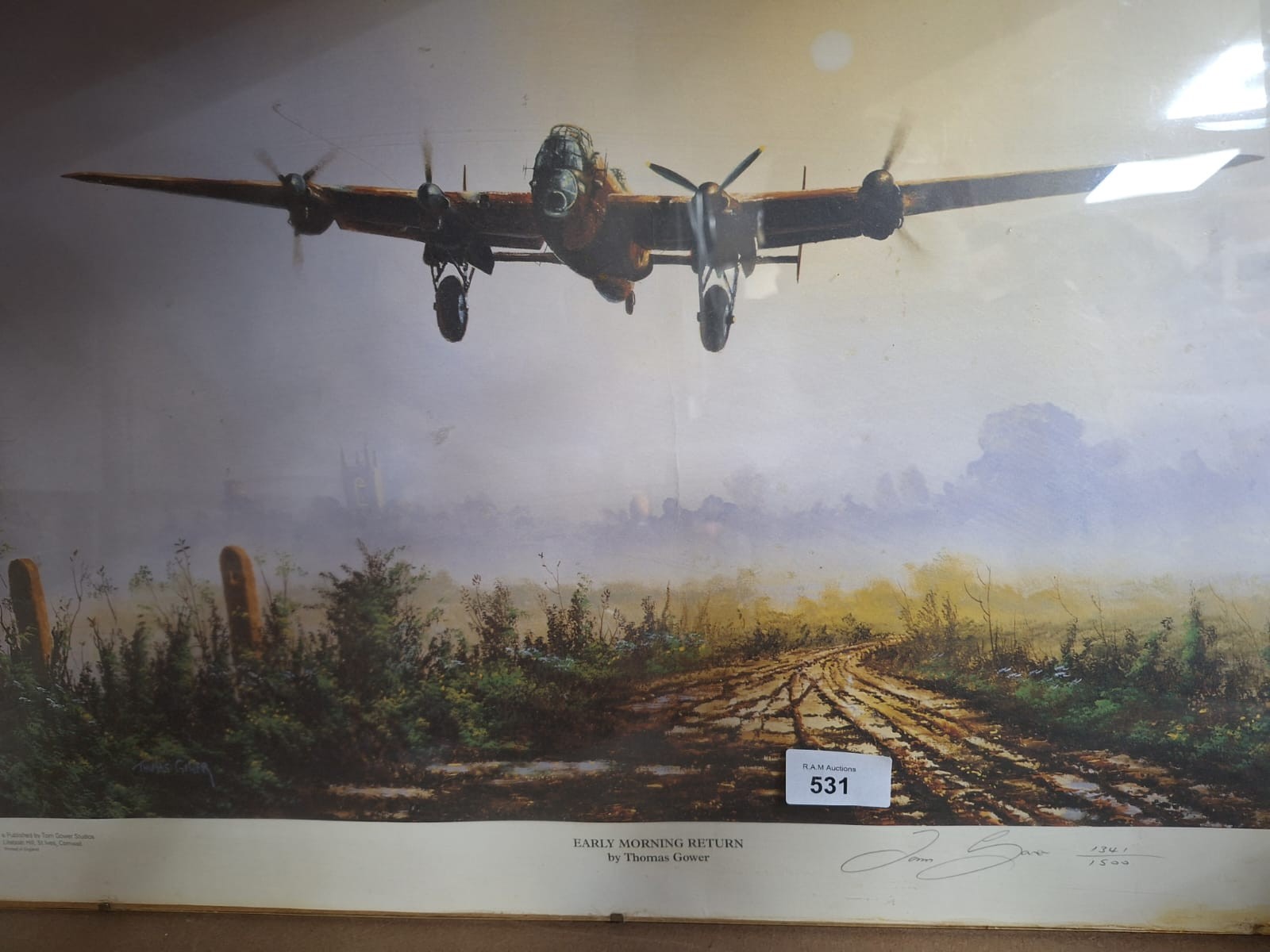 Early Morning Return Limited Edition Print HandSigned Tom Gower 1341/1500