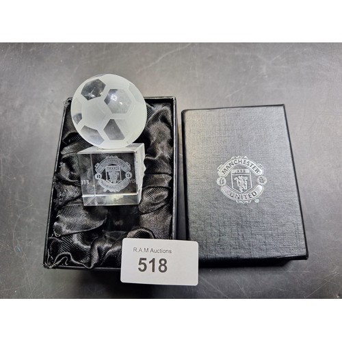 518 - Boxed MUFC Crystal Ball