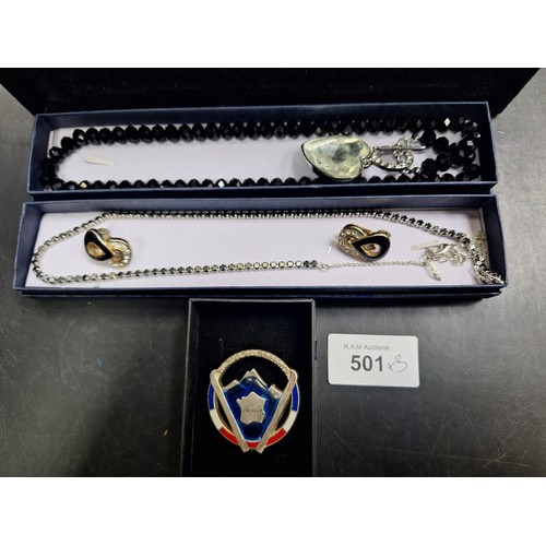 501 - Boxed Fashion and Vintage Jewellery To Include Necklace, Earrings, Pendant and Brooch