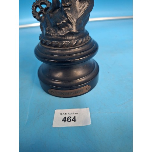 464 - Industrie Figurine On a Base Metal Possibly Bronze