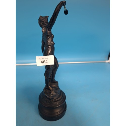 464 - Industrie Figurine On a Base Metal Possibly Bronze