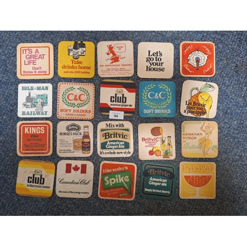 94 - Vintage/Retro Collectable Beer x20 Drink and Juice Related