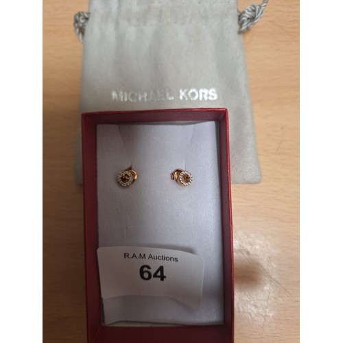 64 - Boxed and In a Pouch Michael Kors Earrings