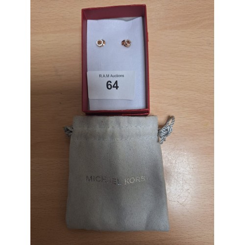 64 - Boxed and In a Pouch Michael Kors Earrings