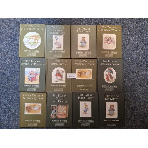 735 - Various Beatrix Potter F W Warne Books x12