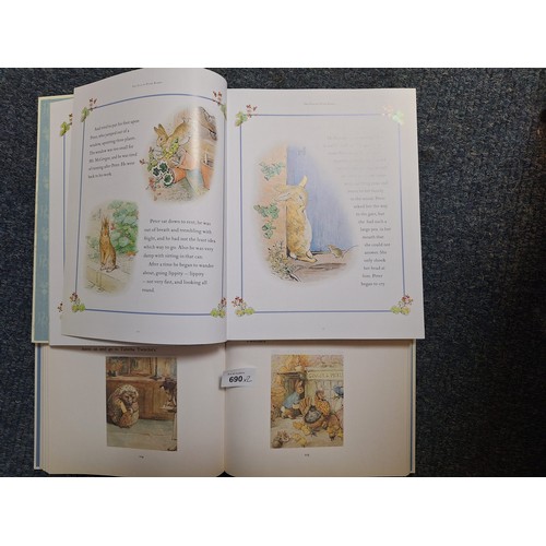 690 - Large Peter Rabbit Book Original and Authorised F Warne and Co and World Of Beatrix Potter