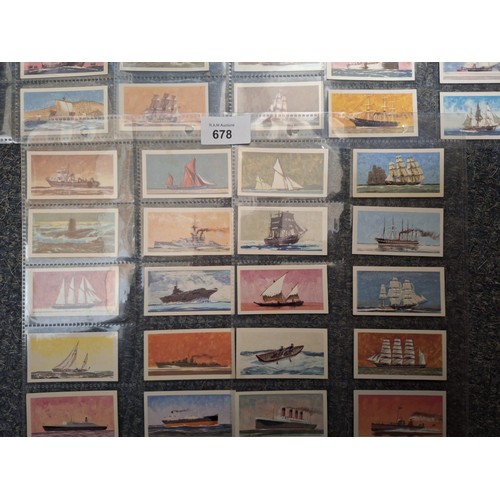 678 - Full Set of Brooke Bond Saga of Ships Cards