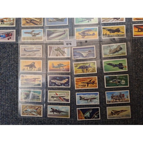 676 - Full Set of Brooke Bond Tea Cards History of Aviation