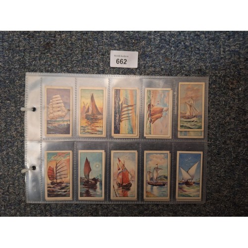 662 - Super Rare Raydex Cards Sailing Craft 1920's/30's