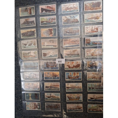 655 - Rare Set of Wills Cigarette Cards Ships Celebrated Full Set