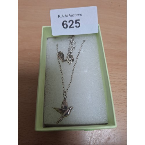 625 - Oliver Bonas 925 Silver Chain and Bird