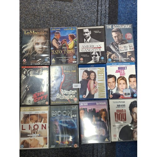 1097 - DVD's, Blue Ray's and VHS Tapes x20