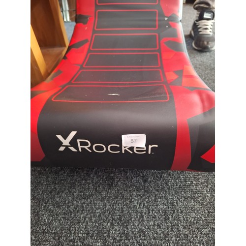 57 - Gaming Chair By Rocker In Red and Black