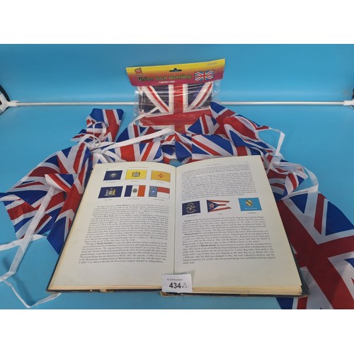 434 - Flags of The World Book and Union Jack Bunting x2 One New In The Pack and One Opened Pack