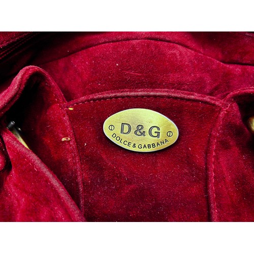 217 - D&G and Prada Handbags x2 In Black and Red