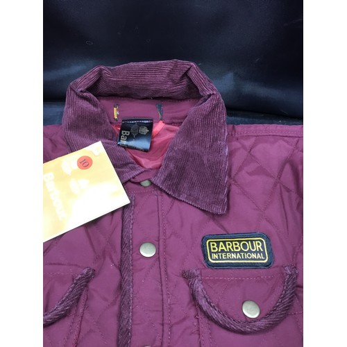 376 - Barbour International Coat (size 10)