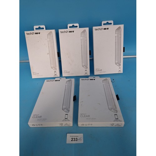 233 - Tech 21 Screen Protectors x5