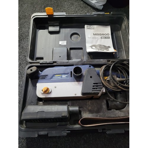 471 - Macallister 800w MBS 800 Belt Sander In Working Order