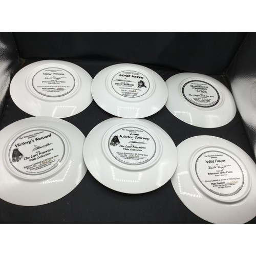 507 - Boxed American Indian Plates With Certificates