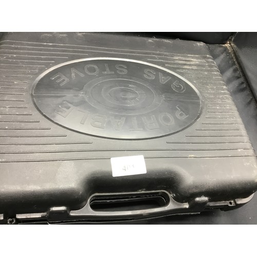 401 - Cased Gelent Portable Gas Stove