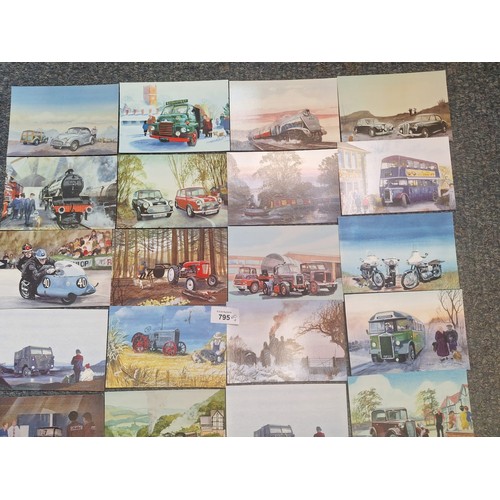 795 - Unused Postcards x50+ Transport Themed