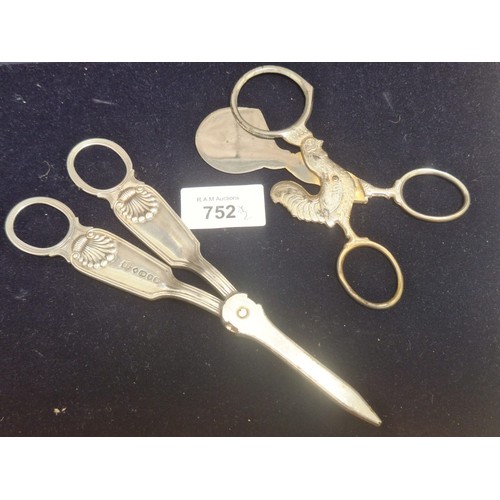 752 - Vintage Egg Cutter Marked and Stamped and Candle Snuff Scissors