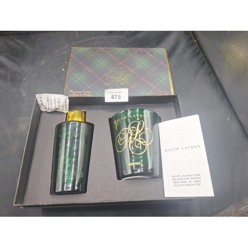 675 - Ralph Lauren Gift Set To Include Perfume and Candle