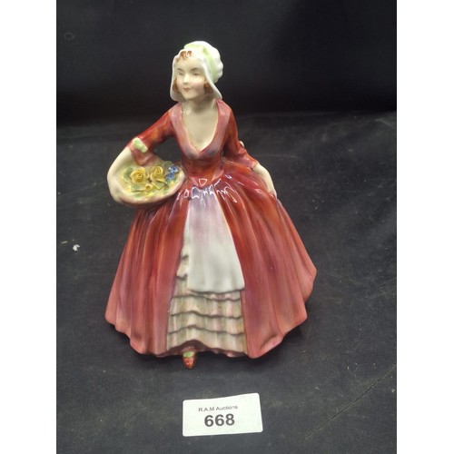 668 - Royal Doulton Old Figurine HN1537 Janet