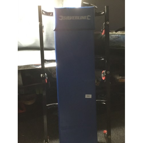 515 - Silverline Car Repair Trolley In Blue and Black In Good Condition