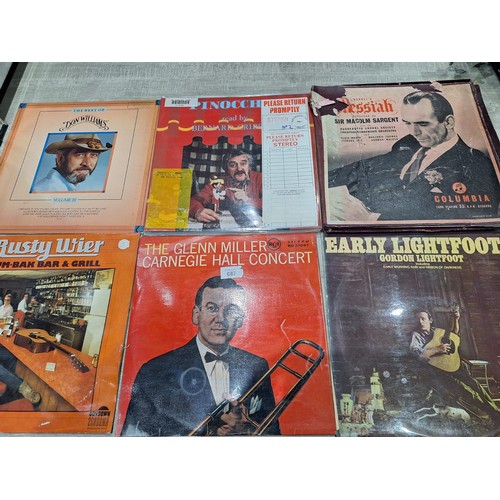 687 - 12 Vinyl LP's To Include Glen Miller, Julie Felix Etc