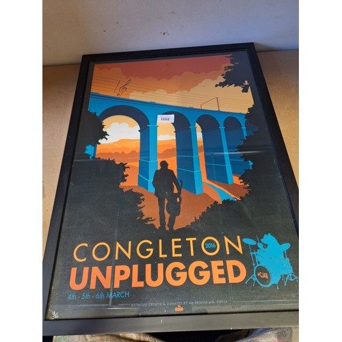 1088 - Limited Edition Congleton 2016 Unplugged Framed Poster 18/50