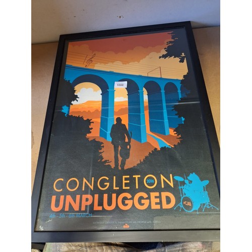 1088 - Limited Edition Congleton 2016 Unplugged Framed Poster 18/50