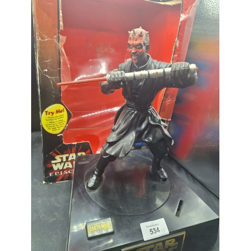 534 - Boxed Episode One Darth Maul Interactive Talking Bank