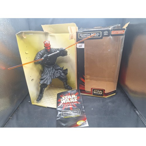 535 - Star Wars Episode 1 Darth Maul Light Up Light Sabre