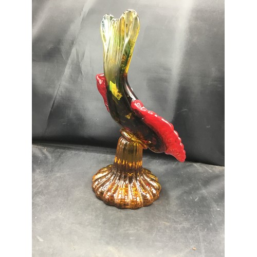 566 - Vintage Heavy Murano Fish With It's Tail Up