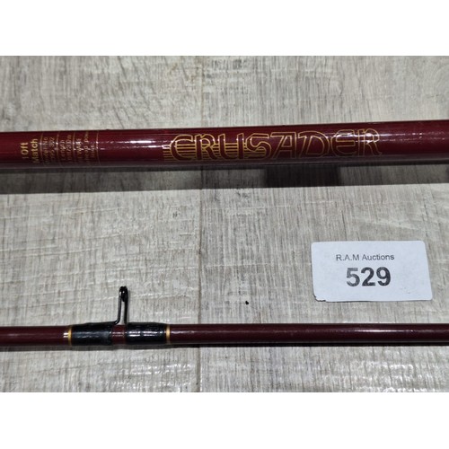 529 - Cased Chevran Rod Company 10ft Match Crusader Rod