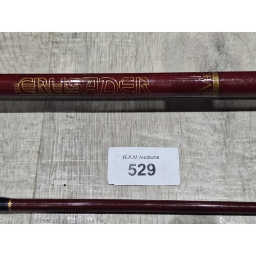 529 - Cased Chevran Rod Company 10ft Match Crusader Rod