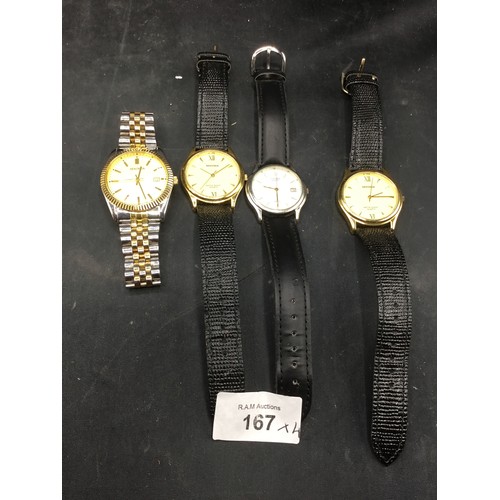 167 - Watches x4 To Include Sekonda and Citizen