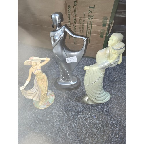 639 - Figures x3 To Include Ivory Princess, 1997 Figurine Anna and a Regency Elegance