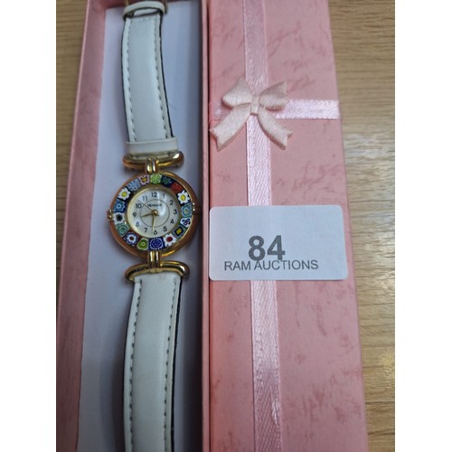 84 - Boxed Original Murrina Glass Watch