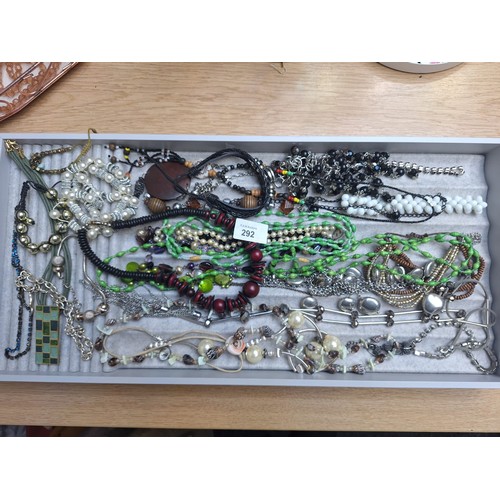 292 - Large Tray of Fashion and Vintage Jewellery (Tray Not Included)