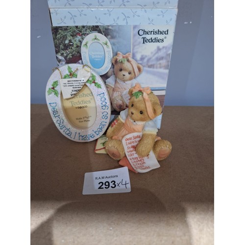 293 - Boxed As New Cherished Teddies x4