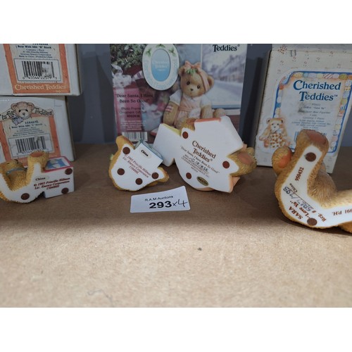 293 - Boxed As New Cherished Teddies x4