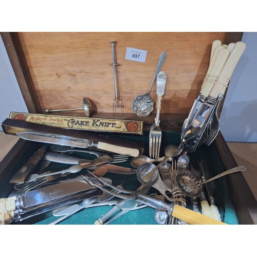 497 - Vintage EPNS and Silver Ware Super Box and Contents