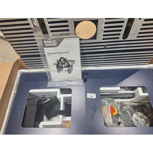 Macallister Router Table RT200 In The Box With Paperwork Etc Like New