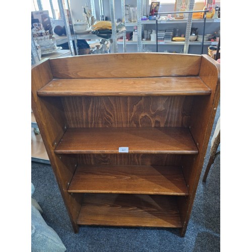 627 - Vintage Retro Solid Wood Bookcase