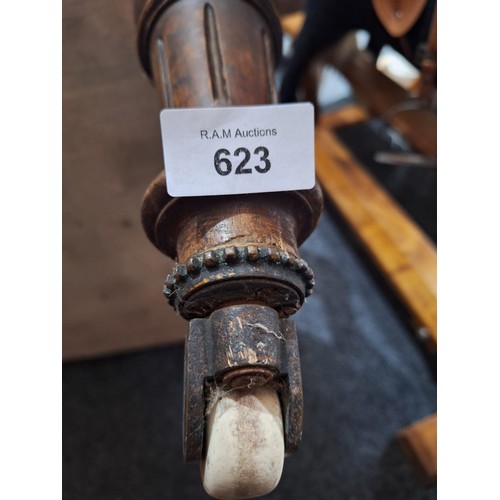 623 - Large Antique Victorian Chair On Castors
