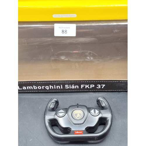 88 - Rastor Boxed Lamborghini Sian FKP 37 Remote Car