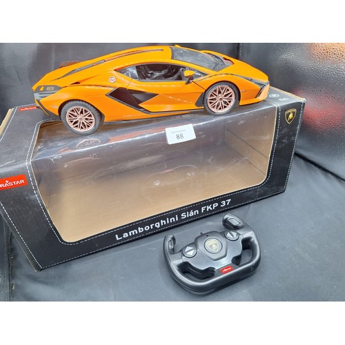 88 - Rastor Boxed Lamborghini Sian FKP 37 Remote Car