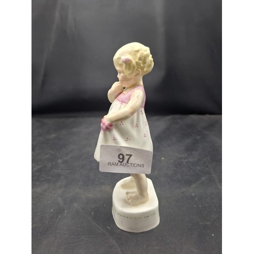 97 - FG Doughty Signed Worcester Figure Only Me 3226